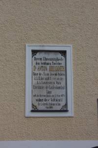 Gedenktafel an Bruckners Geburtshaus